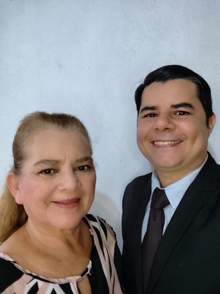 Altina and her son Jonas, who teach the Bible in schools in Manaus