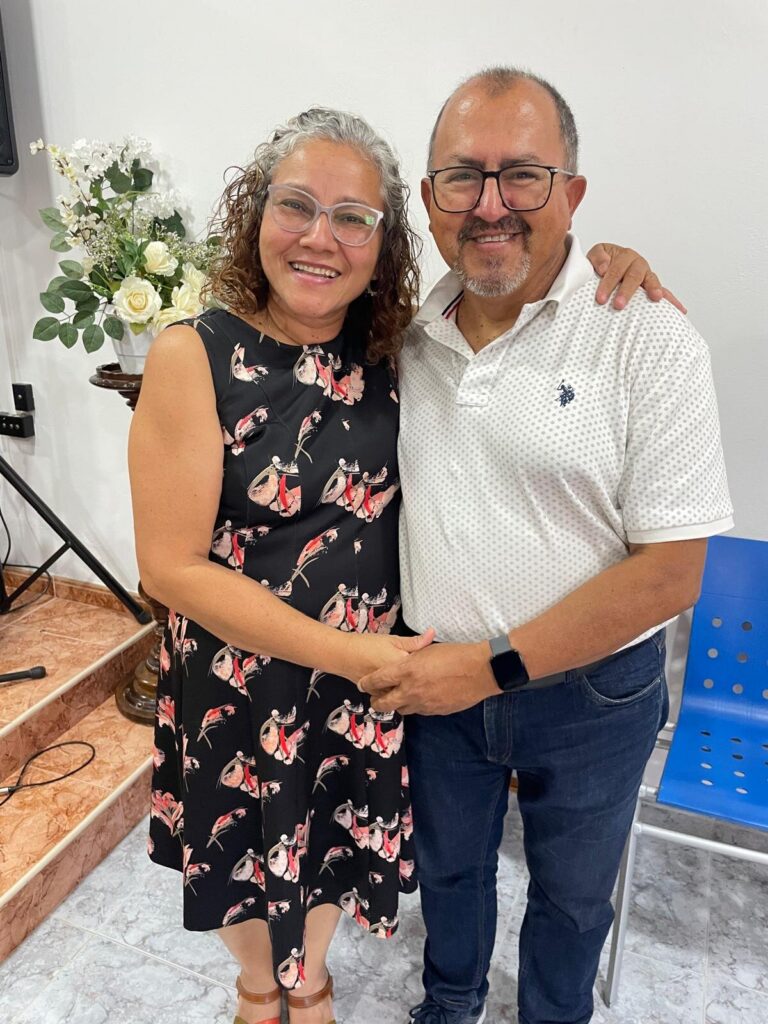 Pastor Ricardo and his wife Sandra, who serve the church in Arrecife, Lanzarote