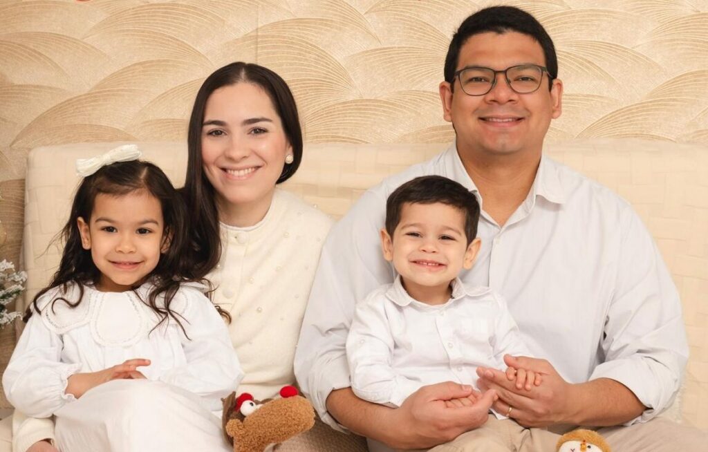 Jander and Rebecca with their two children