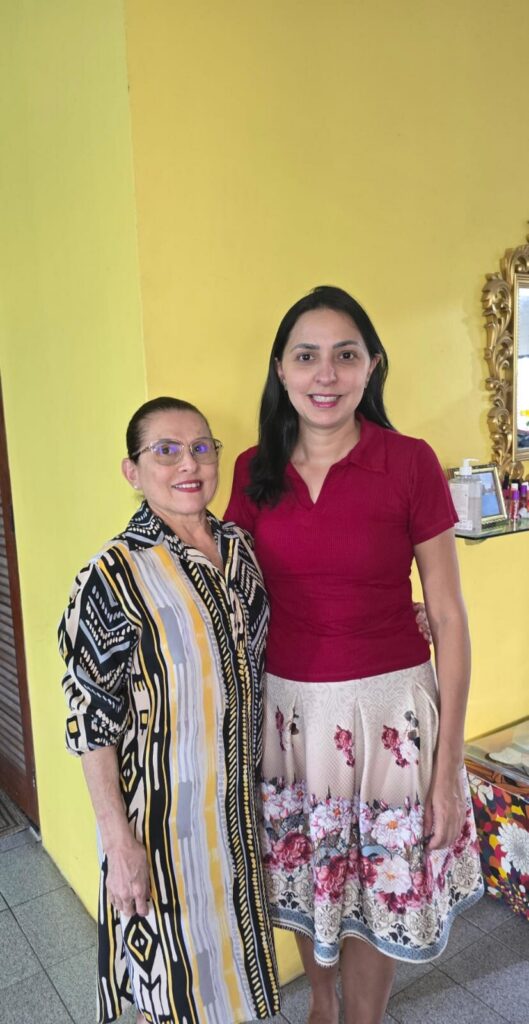 Eliane and her daughter Arianna in Manaus