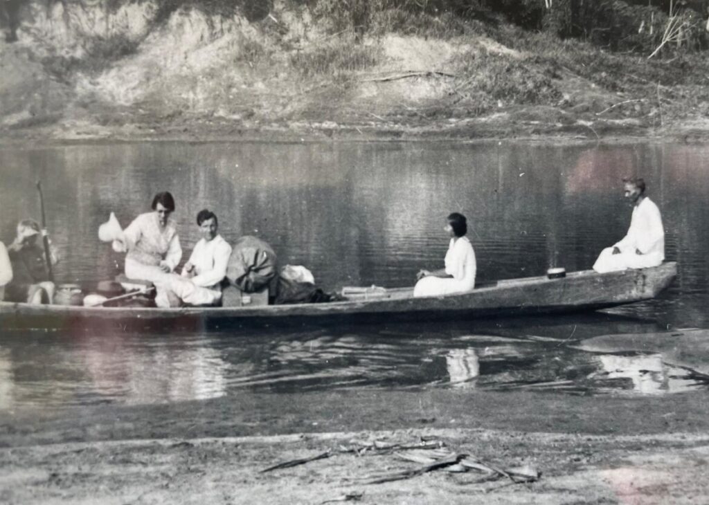 One of the first pictures of the McCombs in the Amazon